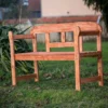 Banc De Jardin Bois 2 Places 125 Cm Emma -Jardelix Soldes Magasin banc jardin bois sapin 125cm emma 1