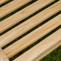 Banc De Jardin En Bois De Teck 120 Cm – Deux Places -Jardelix Soldes Magasin banc jardin teck 2