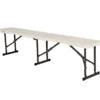 Lifetime Banc Pliable En Acier Et PEHD 182 X 29 Cm