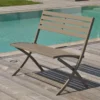 Banc Pliant En Aluminium Marius -Jardelix Soldes Magasin banc pliant beige aluminium