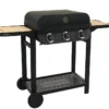 Barbecue Au Gaz Sur Chariot En Métal – 3 Brûleurs -Jardelix Soldes Magasin barbecue au gaz chhariot