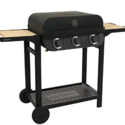 Barbecue Au Gaz Sur Chariot En Métal – 3 Brûleurs