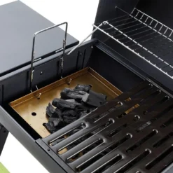 Barbecue à Charbon De Bois Tonino 1 Avec Cuve En Acier Emmaillé -Jardelix Soldes Magasin barbecue charbon bois tonino 1 cuve avec couvercle 2 grilles 1 plancha 3