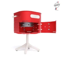 Barbecue Au Charbon De Bois En Fonte D’aluminium - Marcel -Jardelix Soldes Magasin barbecue charbon de bois avec trappe de rangement