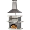 Barbecue En Béton Au Charbon De Bois Zurich Anthracite -Jardelix Soldes Magasin barbecue charbon de bois en beton zurich gris