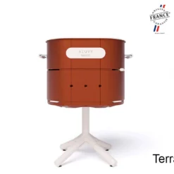 Barbecue Au Charbon De Bois En Fonte D’aluminium - Marcel -Jardelix Soldes Magasin barbecue charbon de bois terracotta