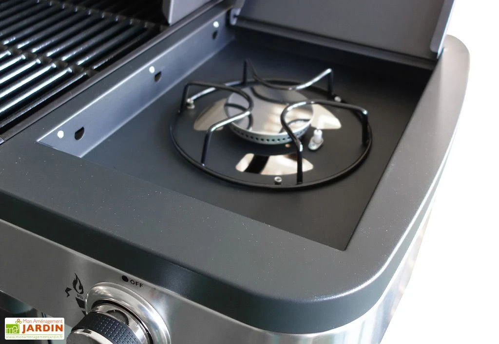Barbecue à Gaz Plancha Et Grille 3 Brûleurs 11,5 KW – Fidgi 3 5 Barbecue à Gaz Plancha Et Grille 3 Brûleurs 11,5 KW – Fidgi 3 – Image 3