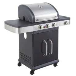 Barbecue à Gaz Plancha Et Grille 3 Brûleurs 11,5 KW – Fidgi 3