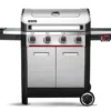 Barbecue Au Gaz En Inox Mercury 4T – 150 X 61 X 112 Cm -Jardelix Soldes Magasin barbecue gaz inox mercury 4t
