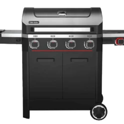 Barbecue Au Gaz En Inox Mercury 4T Noir Mat – 150 X 61 X 112 Cm