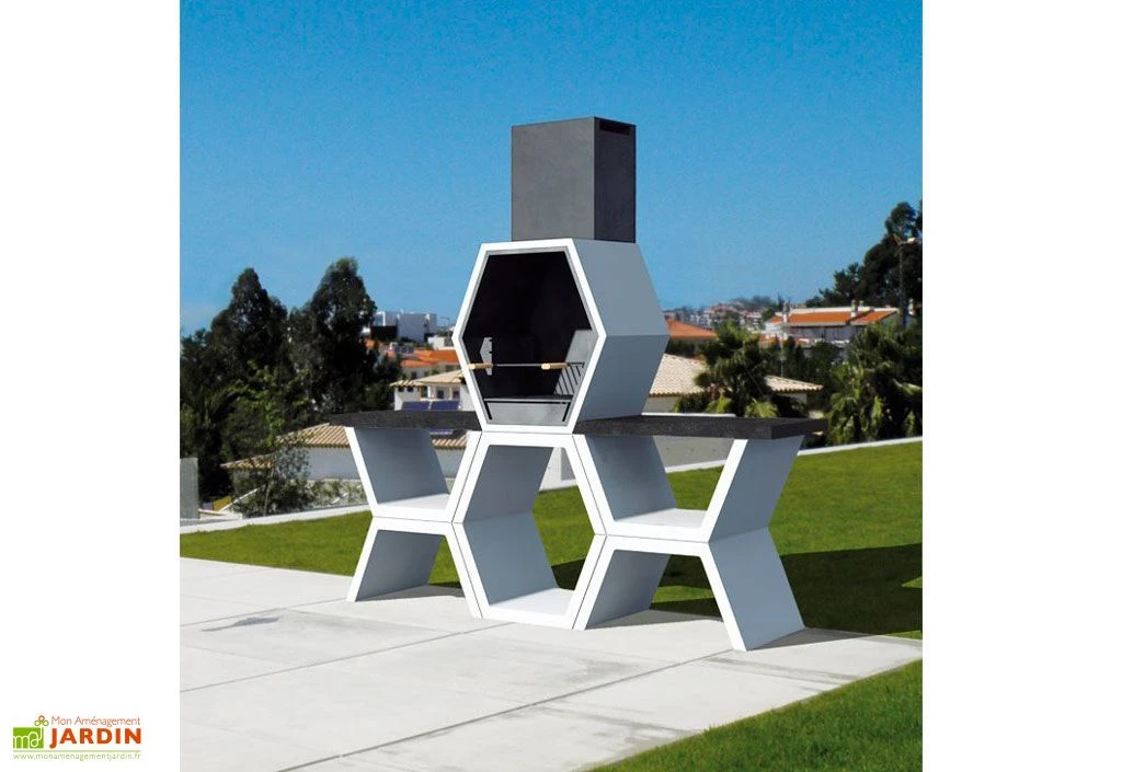 Barbecue Design En Béton MOD05 3 Barbecue Design En Béton MOD05