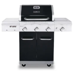 Barbecue Au Gaz En Acier Inoxydable De Luxe – 3 Brûleurs Et 1 Brûleur Latéral