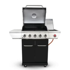 Barbecue Au Gaz En Acier Evolution – 5 Brûleurs Et 1 Brûleur Latéral