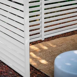 Panneau Brise-vue En Aluminium Pour Pergola Ombréa 1 M -Jardelix Soldes Magasin bas panneau brise vue blanc