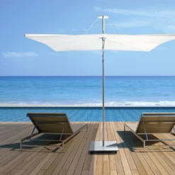 Base Carrée Sur Roulettes Pour Parasol Infina Umbrosa -Jardelix Soldes Magasin base parasol infina umbrosa metal gris roulettes