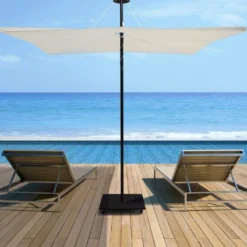 Base Carrée Sur Roulettes Pour Parasol Infina Umbrosa -Jardelix Soldes Magasin base parasol infina umbrosa metal noir roulettes