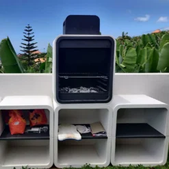 Barbecue Design En Béton SUN05 -Jardelix Soldes Magasin bbq charbon beton blive sun05