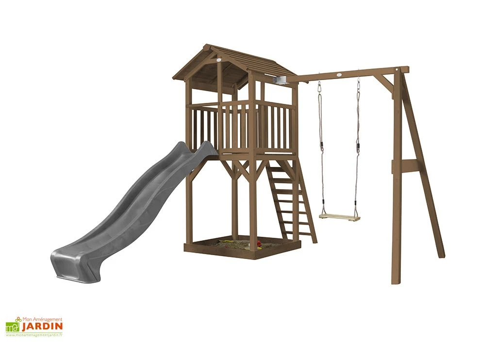 Axi Aire De Jeux En Bois De Hemlock Toboggan Et Portique Balançoire Beach Tower 8 Axi Aire De Jeux En Bois De Hemlock Toboggan Et Portique Balançoire Beach Tower – Image 6