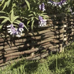 Bordures En Noisetier Tressage Horizontal Hampton 115x30cm (Lot De 4)