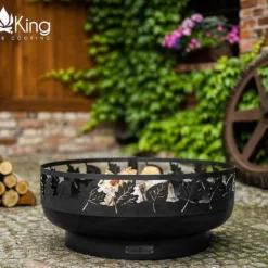 Braséro En Acier Décoré Toronto – 80 Cm -Jardelix Soldes Magasin braseo acier decore toronto 80 cm