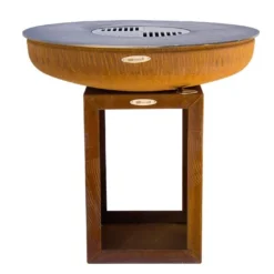 Braséro Barbecue En Acier Et Inox Avec Bûcher Ø82 Cm – Carus M