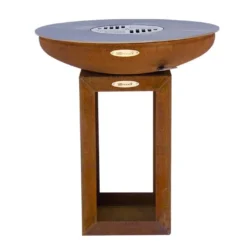 Braséro Barbecue En Acier Et Inox Avec Bûcher Ø62 Cm – Carus S