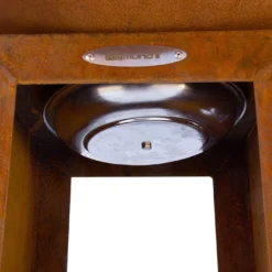 Braséro Barbecue En Acier Et Inox Avec Bûcher Ø62 Cm – Carus S -Jardelix Soldes Magasin brasero acier barbecue grille cuisson remundi carus s 3