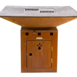 Braséro Barbecue En Acier Et Inox L102 Cm H84 Cm – Cube L