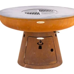 Braséro Barbecue En Acier Et Inox Ø102 Cm H68 Cm – Nero L68