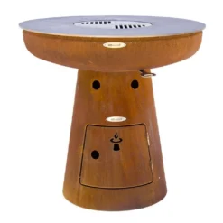 Braséro Barbecue En Acier Et Inox Ø82 Cm H79 Cm – Nero M