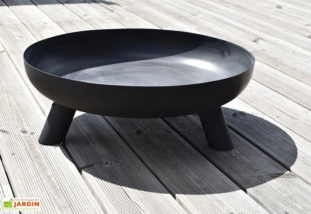 Braséro En Acier Ø59 X H.20cm - Junto 3 Braséro En Acier Ø59 X H.20cm - Junto