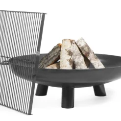 Braséro En Acier Bali + Grille De Cuisson (plusieurs Dimensions)