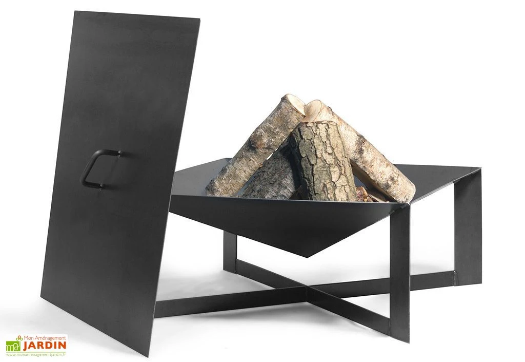 Braséro En Acier Cuba + Couvercle 4 Braséro En Acier Cuba + Couvercle – Image 2