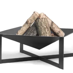 Braséro En Acier Cuba + Grille De Cuisson 70 Cm -Jardelix Soldes Magasin brasero acier noir brut cuba grille cuisson 2