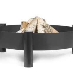 Braséro En Acier Haiti + Grille De Cuisson (plusieurs Dimensions) -Jardelix Soldes Magasin brasero acier noir brut haiti grille cuisson 2