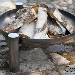 Braséro En Acier Palma + Grille De Cuisson (plusieurs Dimensions) -Jardelix Soldes Magasin brasero acier noir brut palma grille cuisson 5