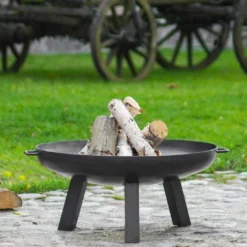 Braséro En Acier Polo (plusieurs Dimensions) -Jardelix Soldes Magasin brasero acier noir brut polo 3