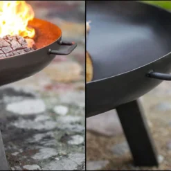 Braséro En Acier Polo (plusieurs Dimensions) -Jardelix Soldes Magasin brasero acier noir brut polo 4