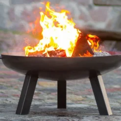 Braséro En Acier Polo + Pare Etincelles (plusieurs Dimensions) -Jardelix Soldes Magasin brasero acier noir brut polo pare etincelles 2