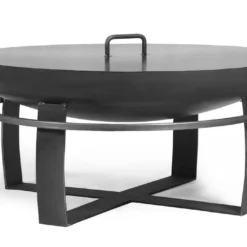 Braséro En Acier Viking + Couvercle (plusieurs Dimensions) -Jardelix Soldes Magasin brasero acier noir brut viking couvercle 1