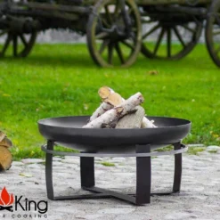 Braséro En Acier Viking + Pare Etincelles (plusieurs Dimensions) -Jardelix Soldes Magasin brasero acier noir brut viking pare etincelles 4