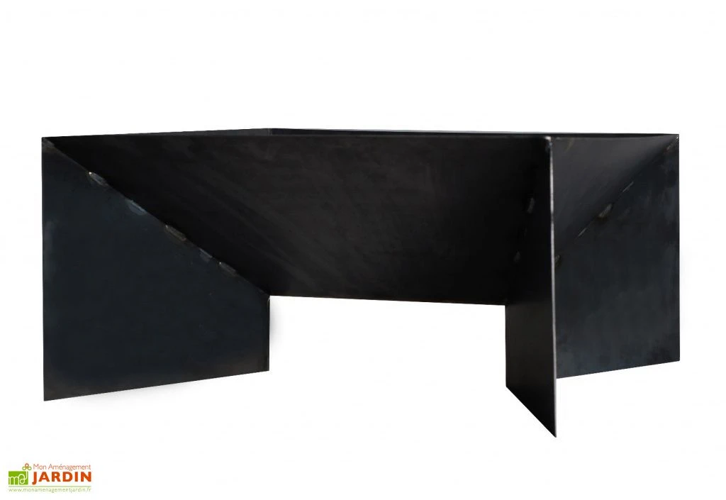 Braséro En Acier Pan 2 Noir Laqué (plusieurs Dimensions) 4 Braséro En Acier Pan 2 Noir Laqué (plusieurs Dimensions) – Image 2