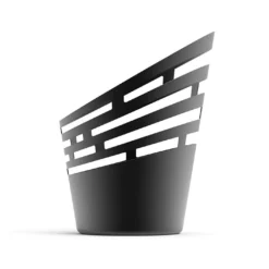 Braséro De Jardin Scilla En Acier Noir (pls Dim.) -Jardelix Soldes Magasin brasero acier noir scilla huugy