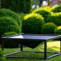 Braséro Design En Acier Brut Pan 9 -Jardelix Soldes Magasin brasero de jardin metal anthracite