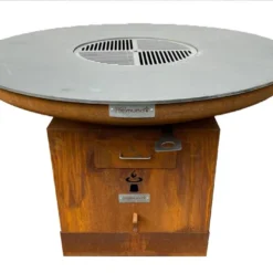 Brasero Plancha En Acier Oxydé Carus XXL - Ø 150 Cm