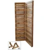 Brise-vue Sur Pieds Pliant En Bois Traité – Lign Z -Jardelix Soldes Magasin brise vue pliant en bois