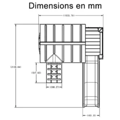 Step2 Aire De Jeux En Bois Et Plastique Avec Cabane Et Toboggan Woodland -Jardelix Soldes Magasin cabane aire de jeux enfants woodland step2 toboggan 8