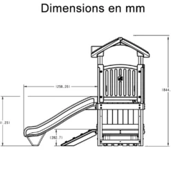 Step2 Aire De Jeux En Bois Et Plastique Avec Cabane Et Toboggan Woodland -Jardelix Soldes Magasin cabane aire de jeux enfants woodland step2 toboggan 9