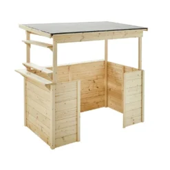 Cabane Enfant En Bois Soulet Façon Poolhouse – Playa 8 Cabane Enfant En Bois Soulet Façon Poolhouse – Playa -Jardelix Soldes Magasin cabane bois enfant playa soulet toit plat