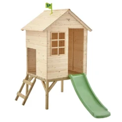 Cabane En Bois Pour Enfant Avec Toboggan – TP Sunnyside